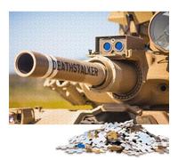 Puzzle de 1000 pièces - Chars, Panzers, Armée - Puzzle en Bois - Jouet éducatif - Cadeau de Noël - 1000 pièces (75 x 50 cm)