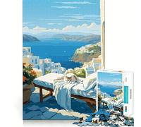 Puzzle de 1000 pièces Chat Grec Pixel Art Découpe précise Jeu Intelligent et Relaxant Décoration de Noël (50x75cm)