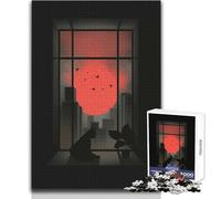 Puzzle de 1000 pièces Chat Japonais pour Adolescents - Jeu éducatif et Stimulant - Idée Cadeau Originale et touchante - Dimensions:38x26cm