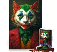 Puzzle de 1000 pièces Chat Méchant pour Adolescents, Stimulant la réflexion, paisible, Assemblage Solide, Joyeux Noël (38x52cm)