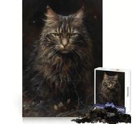 Puzzle de 1000 pièces Chat Persan Imaginaire pour Adultes Jeu de réflexion et de détente Découpe Fine pour Les vœux du Père Noël (38x52cm)