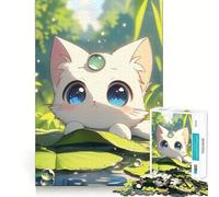 Puzzle de 1000 pièces Chaton Rose de mer Bulle Découpe Parfaite Activité ludique et Intelligente pour Un Moment de détente et de Plaisir Lors d'un Anniversaire (38x26cm)