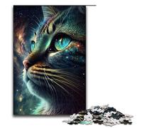 Puzzle de 1000 pièces Chatons interstellaires 75x50cm pour Adultes et Adolescents à partir de 14 Ans avec Le Père Noël À compléter pour Noël