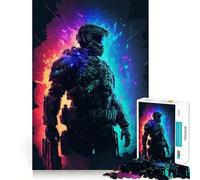 Puzzle de 1000 pièces Chef d'escouade pour Adolescents, Jeu de logique et de réflexion, Calme et précis, découpe exacte, Surprise de Noël 38x26cm