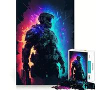 Puzzle de 1000 pièces Chef d'escouade pour Adultes et Adolescents, Jeu Mental apaisant et Relaxant, découpe de qualité supérieure, 38x52cm