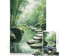 Puzzle de 1000 pièces Chemin de Jardin Zen pour Adultes et Adolescents, idéal pour se concentrer, se détendre et Passer Un agréable Moment Bords Fins, Joyeux Noël (38x52cm)