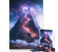 Puzzle de 1000 pièces Chemin de la Pyramide Mystique pour Adultes, Jeu d'esprit et de Relaxation, Design raffiné, à Assembler, Cadeau Exquis (50x75cm)