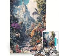 Puzzle de 1000 pièces Chemin de Pierre vers Le Sommet de la Montagne Jeu de réflexion Difficile et Stimulant Cadeau d'anniversaire 50x75cm