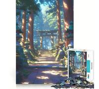 Puzzle de 1000 pièces Chemin du sanctuaire ensoleillé pour Adolescents, Jeu de logique Claire, Passe-Temps Calme, découpe Parfaite, Cadeau Classique 38x26cm