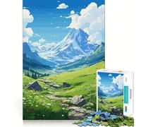 Puzzle de 1000 pièces Chemin paisible d'anime pour Adultes, Jeu de logique et de détente, Bords Lisses, Cadeau spécial (50x75cm)
