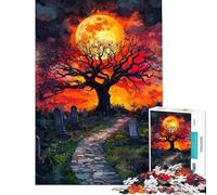 Puzzle de 1000 pièces « Chemin vers l'éternité au Clair de Lune » défi intellectuel Jouet addictif Jeu éducatif décoration intérieure Cadeau d'anniversaire (Taille 38x52cm)