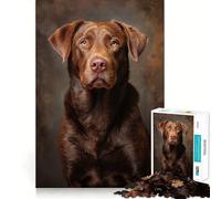 Puzzle de 1000 pièces Chesapeake Bay Retriever,Jeu d'adresse Amusant et Facile à articuler,idéal pour Les Moments de détente et de créativité,à décorer pour Noël (38x26cm)