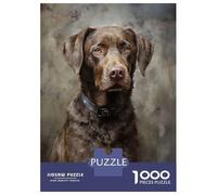 Puzzle de 1000 pièces - Chesapeake Bay Retriever - Puzzles pour adolescents - Jeu anti-stress - Cadeau pour toute la famille - 52 x 38 cm - 1000 pièces
