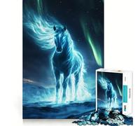Puzzle de 1000 pièces Cheval de Feu Mystique pour Adultes Jeu de Réflexion et de Détente Cadeau Premium Sharp Edge (38x26cm)