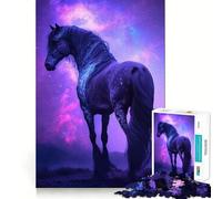 Puzzle de 1000 pièces Cheval de l'espace pour Adolescents, Jeu de réflexion et d'assemblage en Groupe, Cadeau Classique (38x52cm)