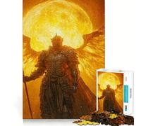 Puzzle de 1000 pièces Chevalier ailé de feu Développe la mémoire,ludique et de qualité Professionnelle pour stimuler l'esprit (38x26cm)