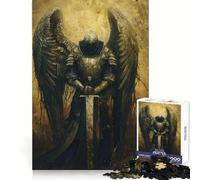 Puzzle de 1000 pièces Chevalier Angélique pour Adolescents Activité de Loisirs stimulante et réflexive Assemblage Solide (38x26cm)