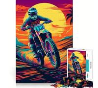 Puzzle de 1000 pièces Chevauchée sur Piste de Terre pour Adultes et Adolescents Un Jeu de logique Solide, Silencieux et Amusant, avec Une découpe de précision et Un Cadeau du Père Noël (38x52cm)