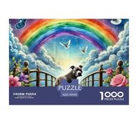 Puzzle de 1000 pièces Chien - Animal de Compagnie Mignon - Jeu éducatif pour Adultes - Belle décoration - Difficulté stimulante - Cadeau d'anniversaire - 70 x 50 cm / 1000 pièces