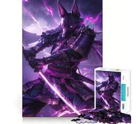 Puzzle de 1000 pièces Chien Pointer samouraï Anime pour Adolescents améliore la mémoire, détend l’Esprit, Cadeau créatif aux Bords Nets (38x52cm)