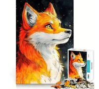 Puzzle de 1000 pièces Chien Shiba Inu dans Le Ciel Nocturne pour Adolescents, Jeu de logique et de Loisirs, Bords Fins, Cadeau spécial 38x26cm