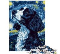 Puzzle de 1000 pièces Chiens au Regard étoilé pour Adolescents Un Cadeau Unique pour s’Amuser en Famille Partager Un Moment Complice Parents-Enfants idéal pour Un Anniversaire ou Noël (38x52cm)