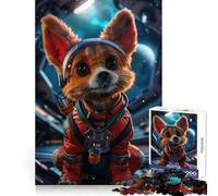Puzzle de 1000 pièces Chiot Astronaute en Combinaison Spatiale, idéal pour Les Adolescents, Jeu de logique, Passe-Temps Calme, découpe précise, Cadeau Exquis 38x26cm