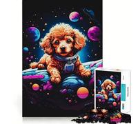 Puzzle de 1000 pièces Chiot Caniche pour Adolescents, Jeu de logique et de Train, Anti-Stress, découpe Lisse, Cadeau mémorable (38x26cm)