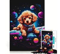Puzzle de 1000 pièces Chiot Caniche pour Adolescents Jeu de logique Solide, Divertissement paisible, découpe de précision, Cadeau Exceptionnel (38x52cm)
