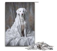 Puzzle de 1000 pièces Chiot choyé en Bois pour Adultes Jeu éducatif et Stimulant 75 x 50 cm