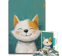 Puzzle de 1000 pièces Chiot Heureux : Course de Vitesse à la Main, Jeu Impossible pour Les 14 Ans et Plus Dimensions : 38x26cm