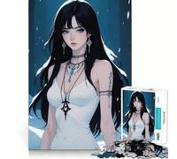 Puzzle de 1000 pièces Chute de Neige Saphir pour Adultes et Adolescents Souvenirs, regain de Calme, évasion, découpe Lisse, Cadeau touchant (38x26cm)