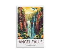 Puzzle de 1000 pièces, Chutes des Anges (Venezuela), Décoration intérieure, Cadeau d'anniversaire, Jouet pour Hommes, Femmes et Seniors, 52 x 38 cm