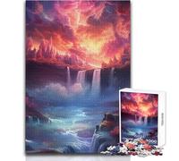 Puzzle de 1000 pièces Chutes du Niagara Style Pop Art Un Jeu ludique et éducatif pour Un Cadeau Unique et Joyeux ! Dimensions 38 x 26 cm