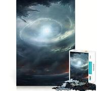 Puzzle de 1000 pièces Ciel d'orage et Collage Spatial pour Adolescents, Jouet Anti-Stress, découpe Nette, liste de souhaits du Père Noël 38x52cm