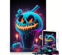 Puzzle de 1000 pièces Citrouille Slime Blanche 50x75cm Idée Cadeau Originale et apaisante Bords précis