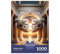 Puzzle De 1000 Pièces Classical Archway Sunset Puzzles pour Adultes pour S'amuser en Famille Cadeaux D'interaction Parent-Enfant pour Les Amis Et La Famille 70x50cm/1000pcs