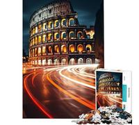 Puzzle de 1000 pièces Colisée de Rome Italie Stimule Le Cerveau Jeu Familial Difficile Convient aux Personnes de 14 Ans et Plus (38x52cm)