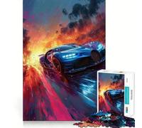Puzzle de 1000 pièces Concept Artistique de Voitures dynamiques pour Adolescents,Jeu de mémoire,Verrouillage sécurisé,sans pièces détachées,idéal pour Les Voyages (50x75cm)