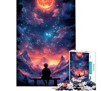Puzzle de 1000 pièces Contemplation du Ciel étoilé pour Adolescents activités ludiques à la Maison décoration et Jeux éducatifs Convient aux Personnes de 14 Ans et Plus (38x52cm)