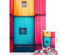 Puzzle de 1000 pièces Conteneurs maritimes Décoration intérieure Jouet Idée Cadeau Jeu Pratique et Relaxant Dimensions 38x26cm