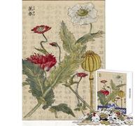 Puzzle de 1000 pièces Coquelicot commun Jeu Manuel Difficile défi décoration intérieure Jouet Stimulant à compléter (75x50cm)