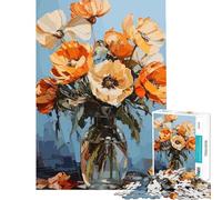 Puzzle de 1000 pièces Coquelicots Rouges Jeu éducatif Difficile et Stimulant adapté aux Personnes de 14 Ans et Plus (50x75cm)