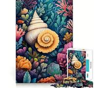 Puzzle de 1000 pièces Coquillages et Récif Corail pour Adolescents Jeu de logique Solide, Divertissement paisible, découpe de précision, (38x26cm)