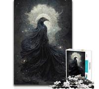 Puzzle de 1000 pièces Corbeau Esprit Céleste Casse-tête Jeux de Famille Modèle à Assembler Cadeau d'anniversaire 38x52cm (1000 pièces)