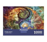 Puzzle De 1000 Pièces Cosmic Serpent Dream Art Print Puzzle pour Adolescents Course De Vitesse Manuelle Liste De Souhaits avec Le Père Noël Jouets Jeux Éducatifs 52x38cm/1000pcs