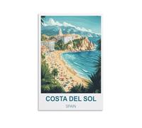 Puzzle de 1000 pièces, Costa Del Sol Espagne, Puzzle de 1000 pièces pour Adolescents et Enfants, Jeu de réflexion, 26 x 38 cm