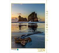 Puzzle de 1000 pièces - Coucher de Soleil sur la Plage Whariki - Nouvelle-Zélande