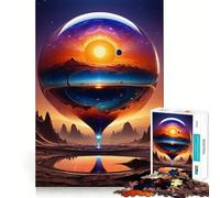Puzzle de 1000 pièces Coucher de Soleil sur Une planète inconnue pour Adultes, idéal pour stimuler la mémoire et Passer Un Moment agréable Pièce d'art à Assembler 50x75cm