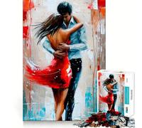 Puzzle de 1000 pièces Couple Romantique enlacé », idéal pour Les Adolescents, Un Jeu de logique Stimulant à Partager en Famille, Bords Nets, Surprise chaleureuse (50x75cm)